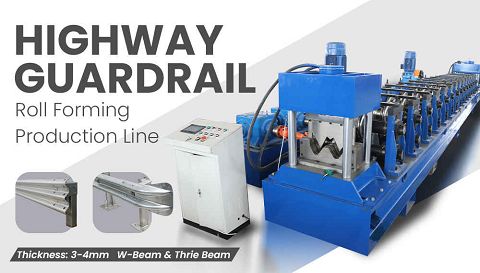 Highway Guardrail Roll Forming Machine Line