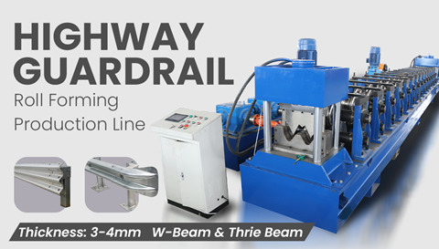 Highway Guardrail Roll Forming Machine Line
