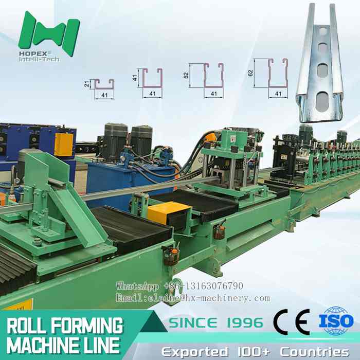 HOPEX strut channel roll forming machine