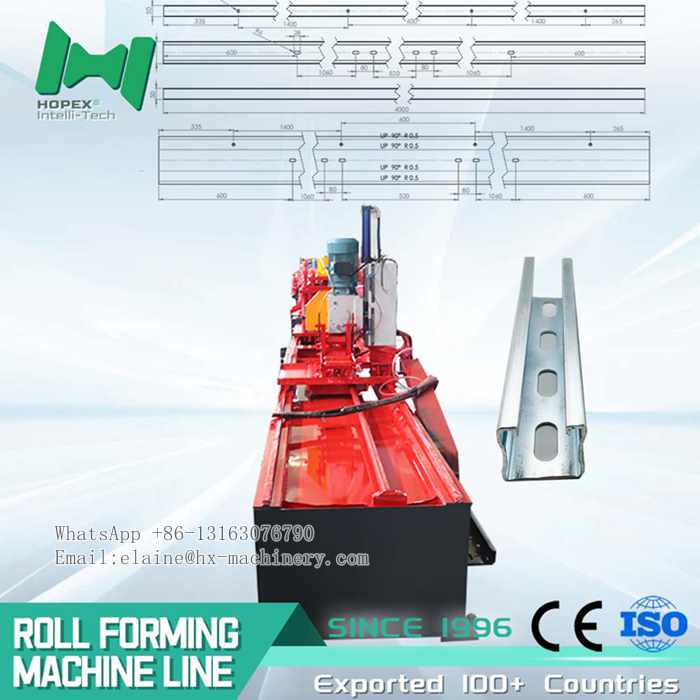 HOPEX unistrut channel roll forming machine
